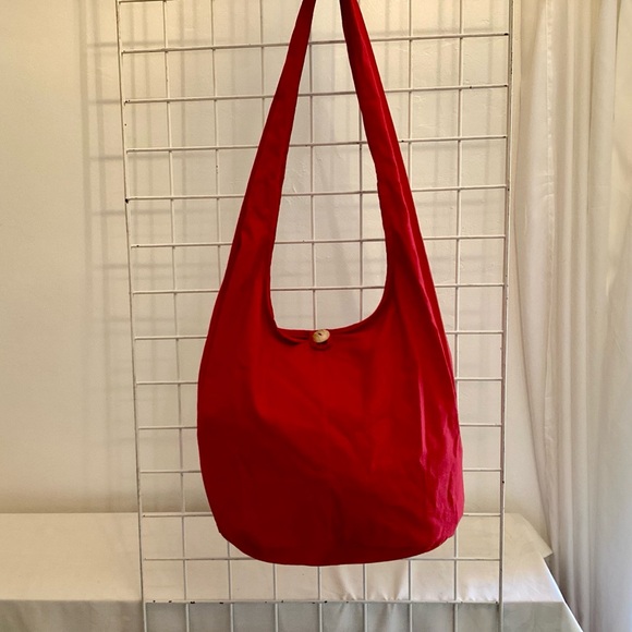 Cotton Crossbody Bag/Purse Red NWOT - Picture 2 of 8